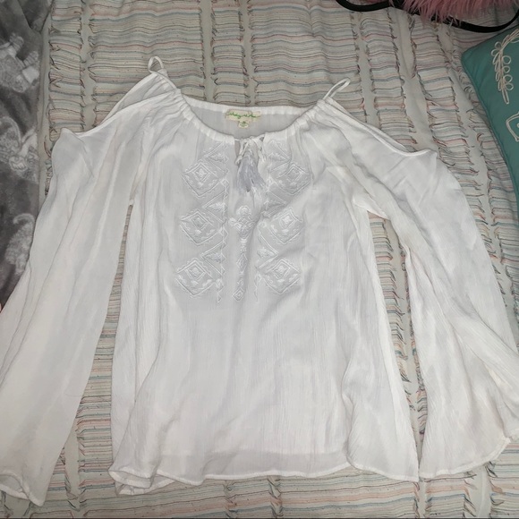 Urban Outfitters Boho Blouse with Open Shoulders - Picture 1 of 2